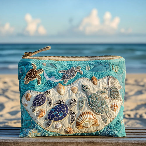 Hug-a-Turtle Quilted Zipper Pouch NCU0PT8685