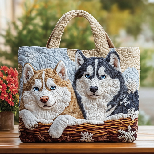 Husky Spirit Quilted Tote Bag NCU0DK9731