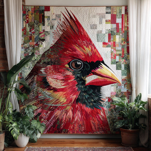 Intricate Cardinal Collage Quilted Blanket NCU0HH083