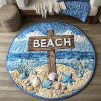 Island Escape Quilted Round Mat NCU0VH5368