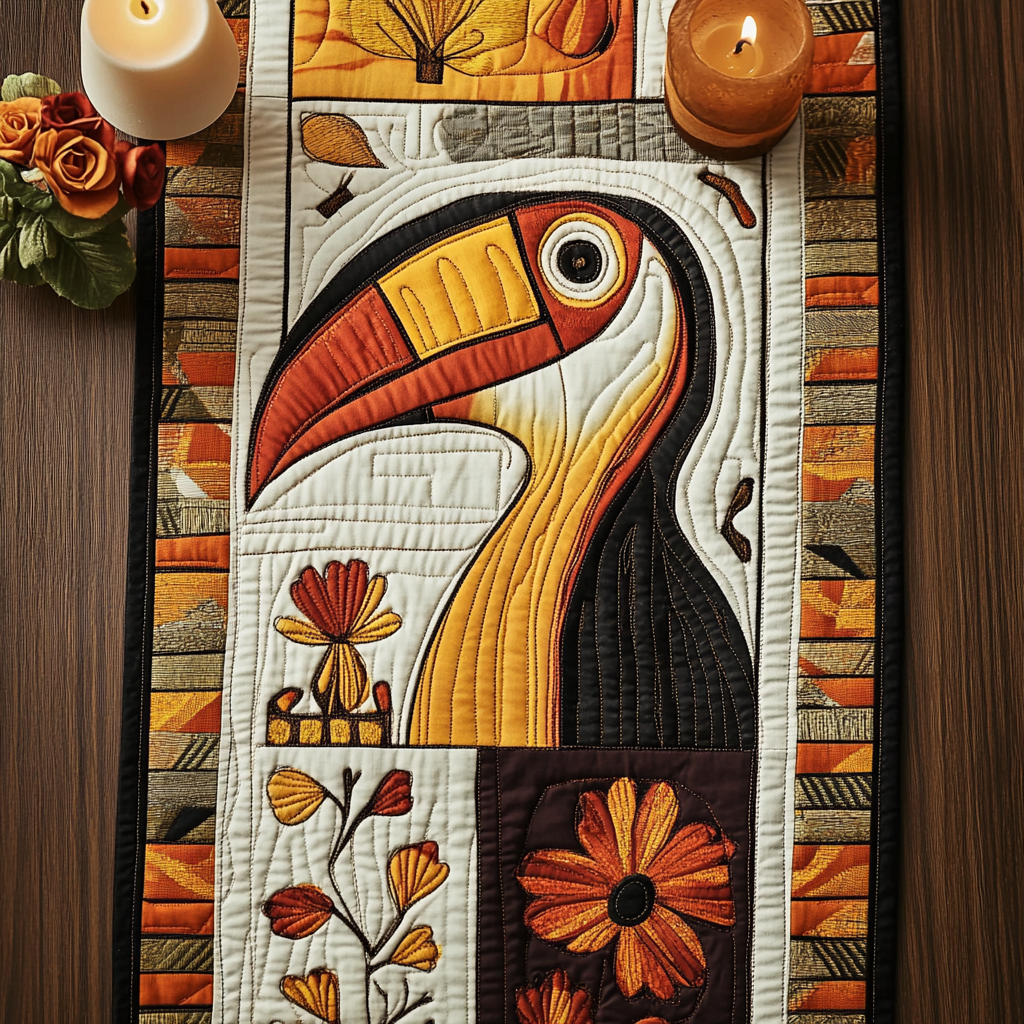 Cozy Highland Quilted Table Runner NCU0DV1569