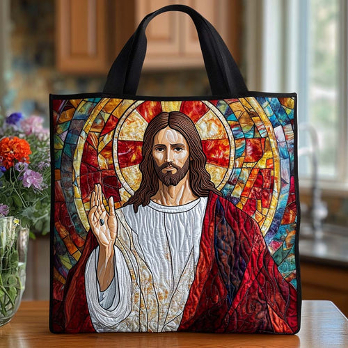 Jesus Peace Gift Quilted Tote Bag NCU0NT8548