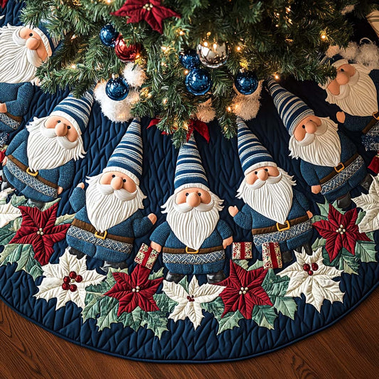 Jingle Bright Christmas Quilted Tree Skirt NCU0NT10499