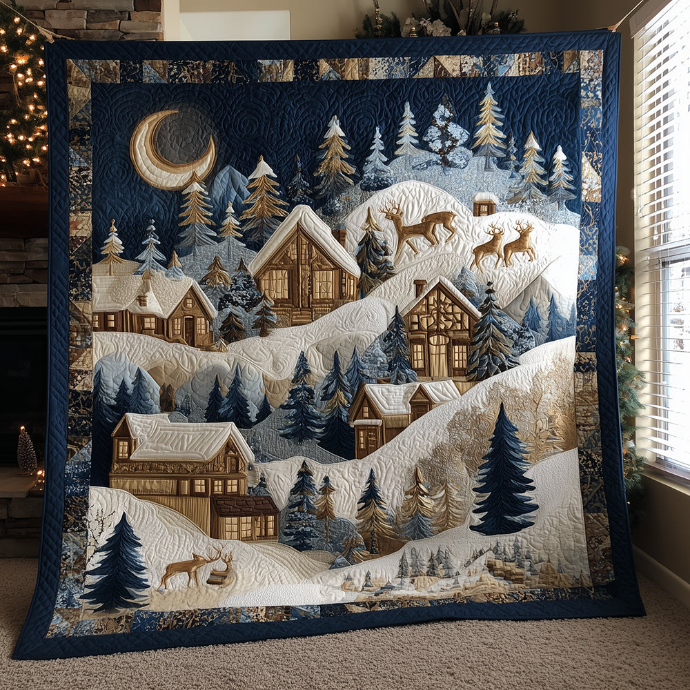 Jingle Village Quilted Blanket NCU0TH3514