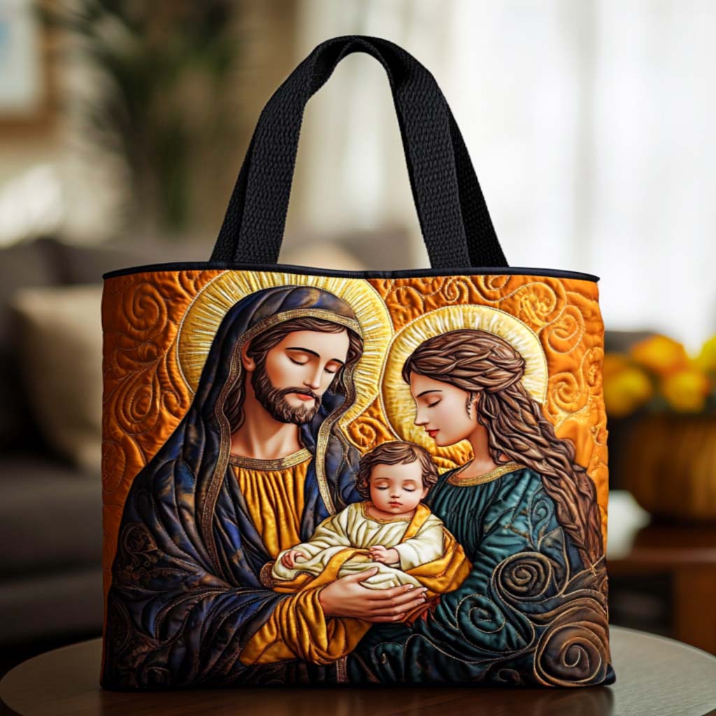 Joyful Christmas Tree WN2209044CL Quilted Tote Bag main image 1
