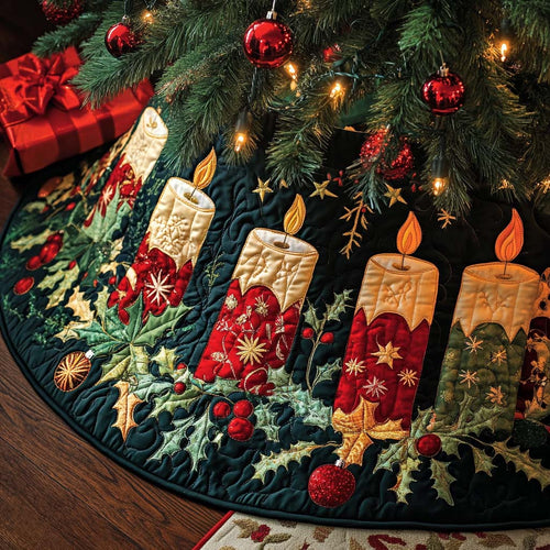 Joyful Night Christmas Quilted Tree Skirt NCU0NT10500