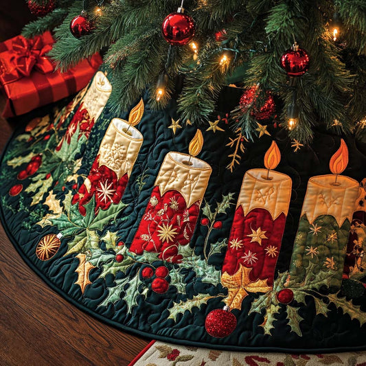 Joyful Night Christmas Quilted Tree Skirt NCU0NT10500