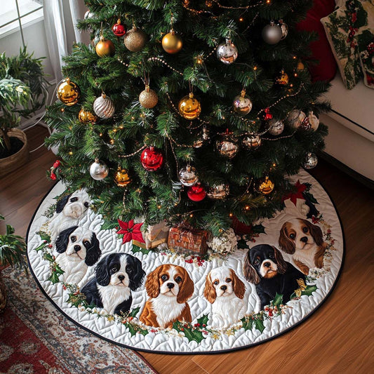 King Christmas Quilted Christmas Tree Skirt NCU0DV7994
