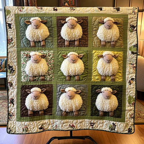 Lamb Love Quilted Blanket NCU0PT4276