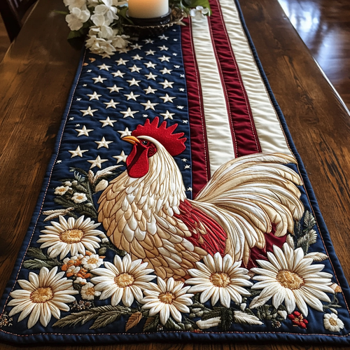 Liberty Feather Quilted Table Runner NCU0VH4203