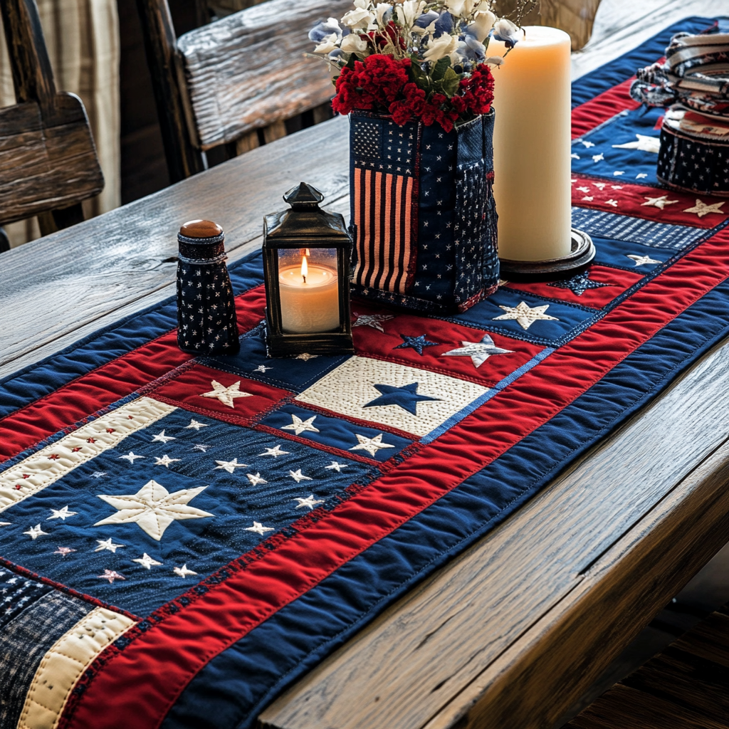 Lucky Leprechaun Quilted Table Runner NCU0NTD1346