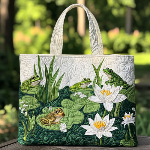 Lily Pad Life Quilted Tote Bag NCU0PT8790