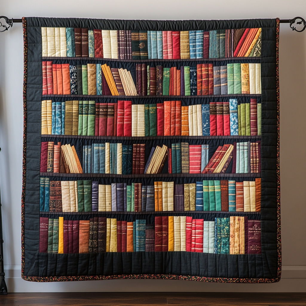 Midnight Reader Quilted Blanket NCU0TH433