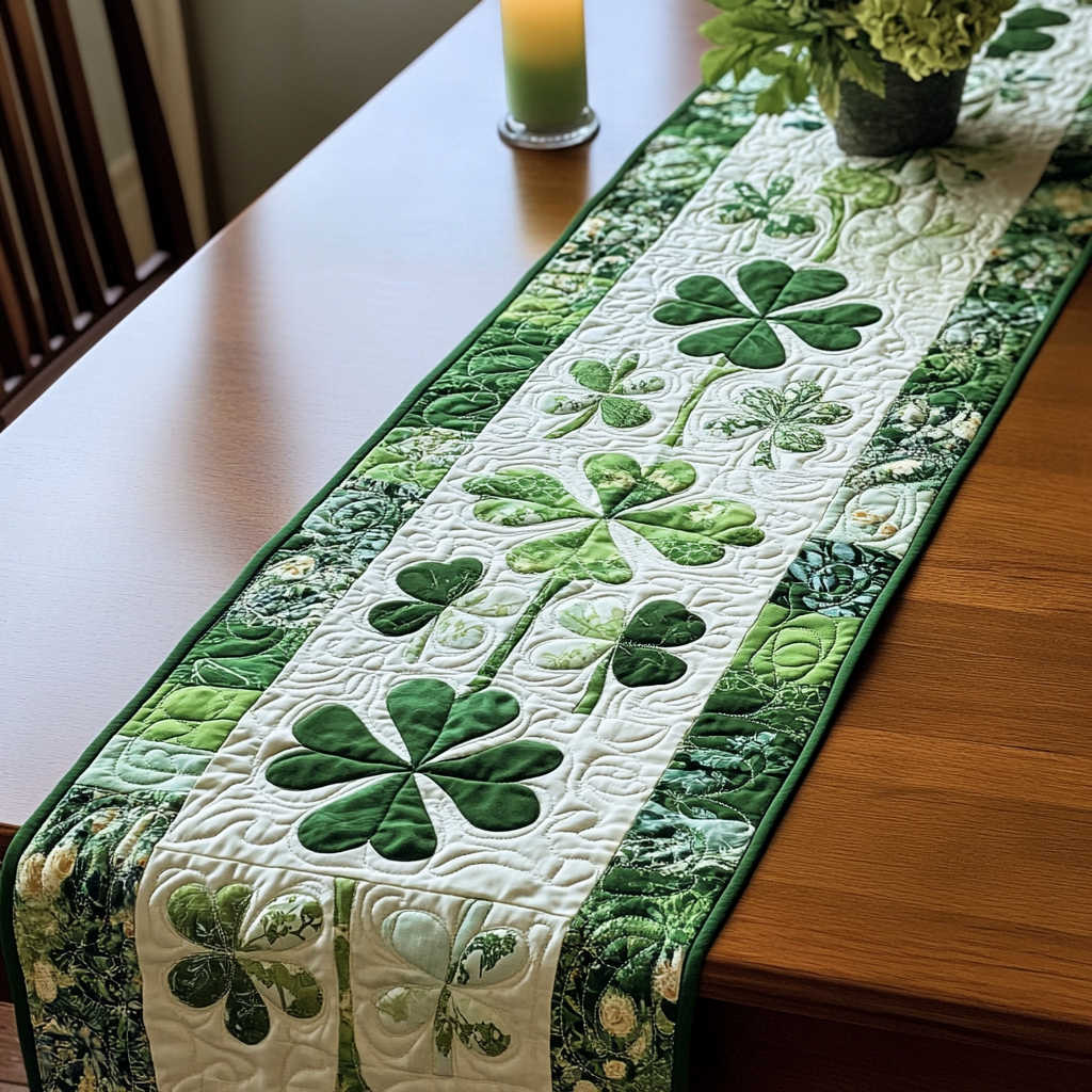 Lucky Charm Quilted Table Runner NCU0VH3003 – Vantique