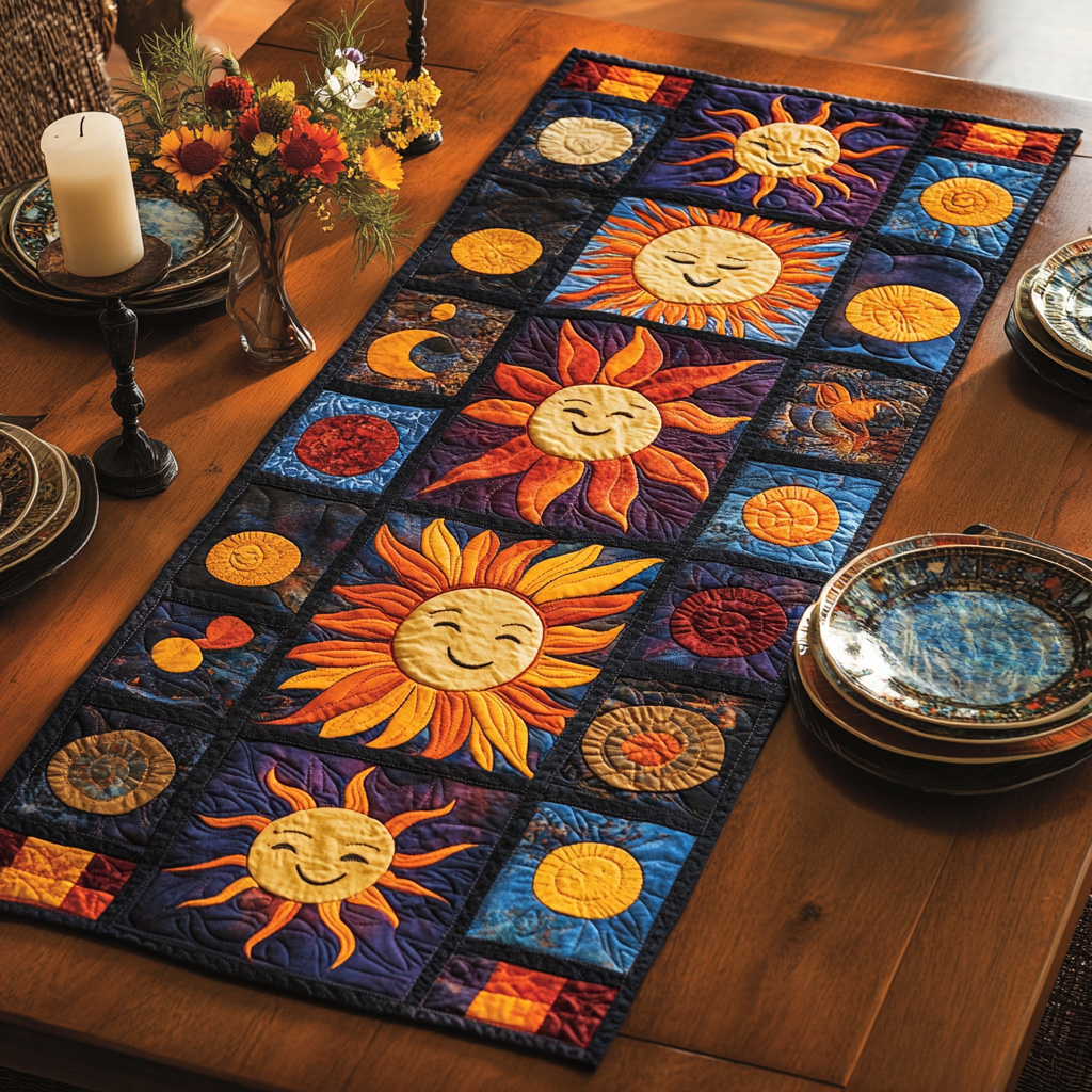 Lucky Green Quilted Table Runner NCU0DV1829