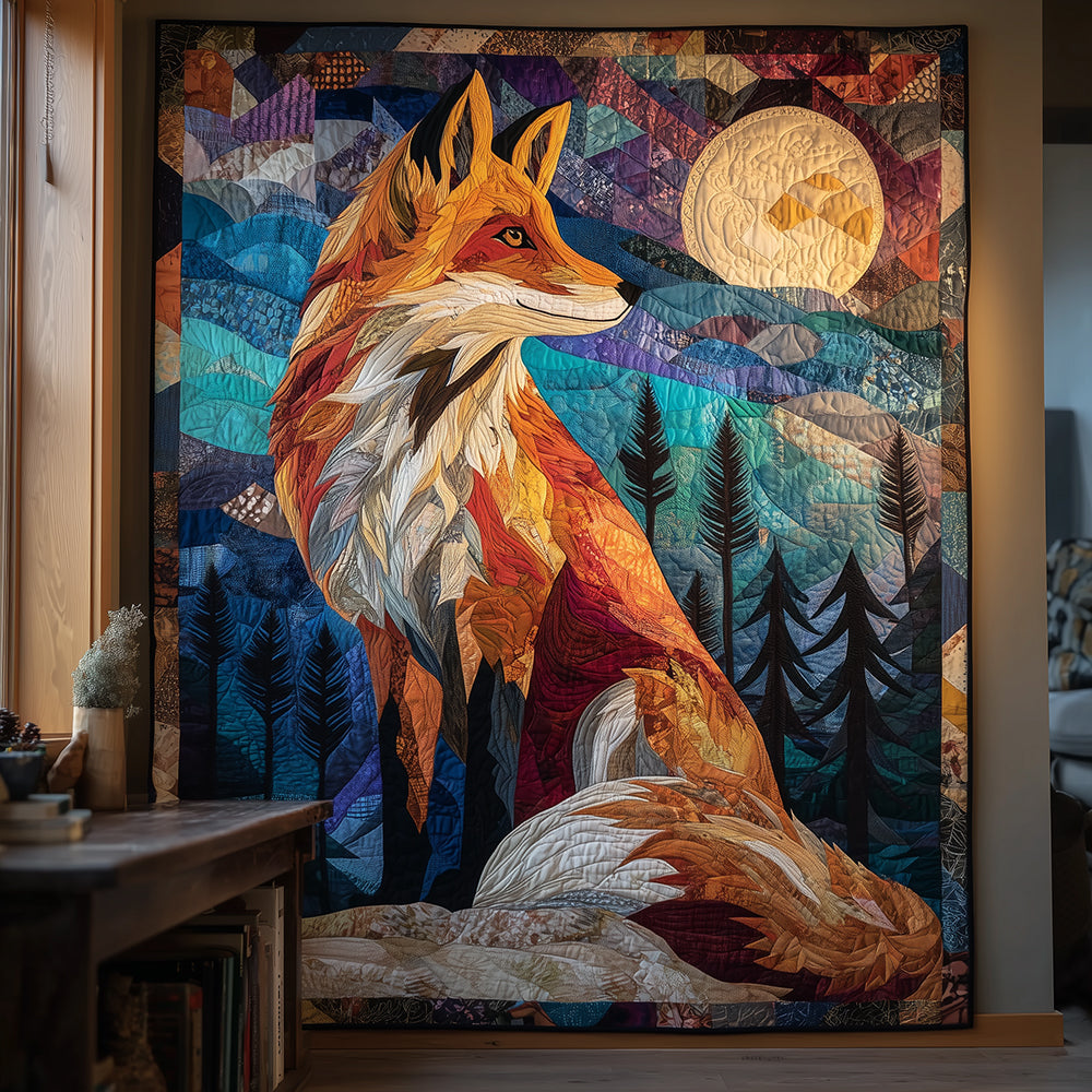 Lunar Fox Quilted Blanket NCU0TH3534