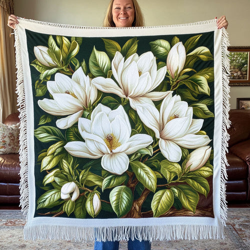 Magnolia Meadow Woven Sofa Blanket NCU0PT5093