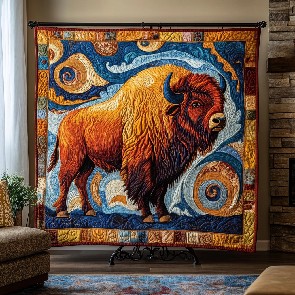 Mystic Canyon Ride Quilted Blanket NCU0DV1596 main image 0