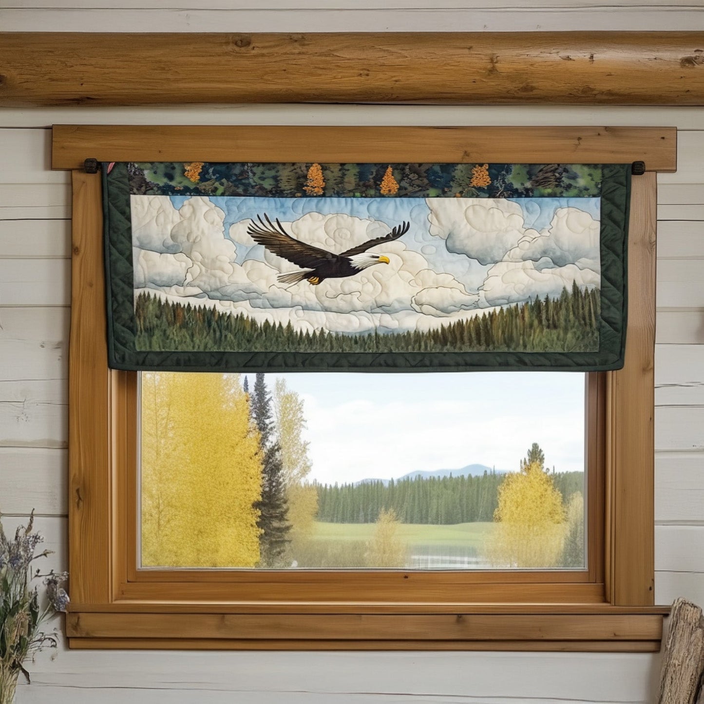 Majestic Eagle Flight Quilted Valance NCU0PT5598
