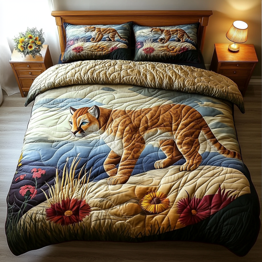 Tribal Majesty 3-Piece Quilted Bedding Set NCU0NXD1605