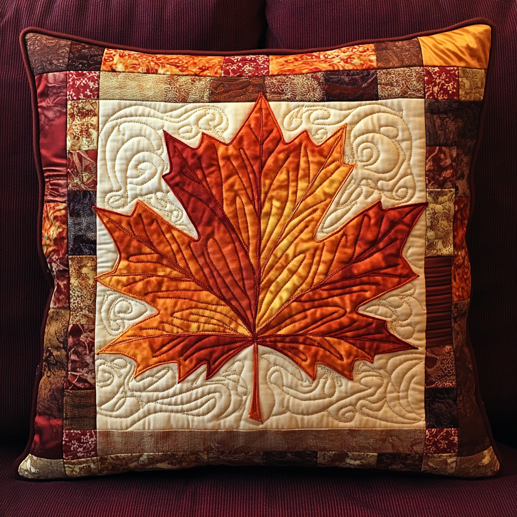 3D Maple Leaf 072 Bed Pillowcases Quilt