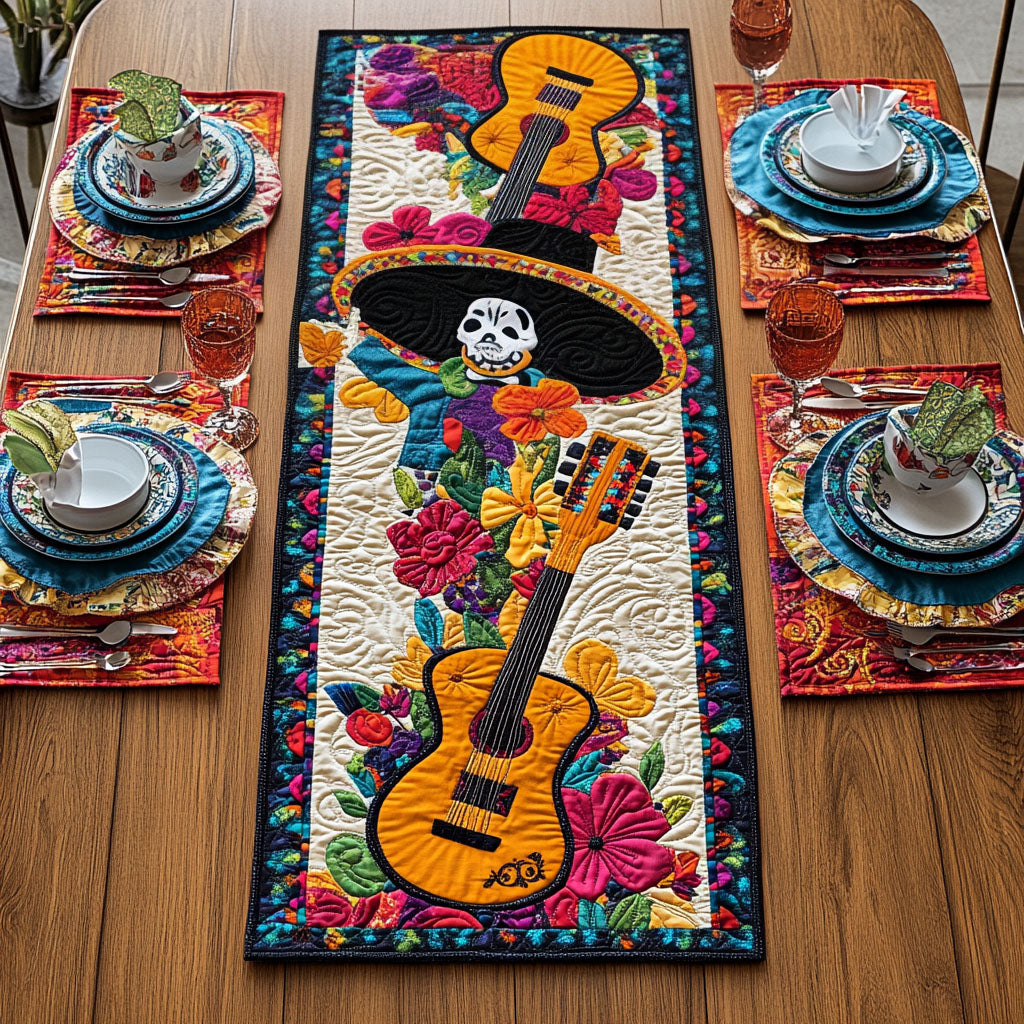 Mariachi Melody Quilted Table Runner NCU0PT3735