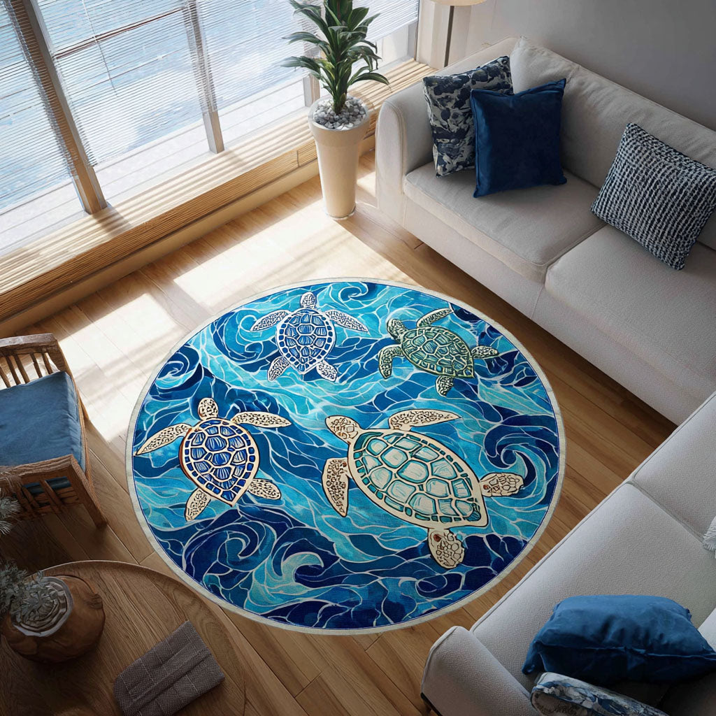 Marine Whisper Round Carpet NCU0PT9848
