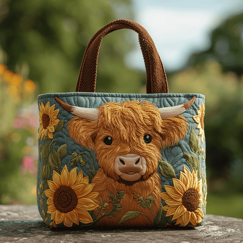 Meadow Moo Quilted Tote Bag NCU0TH2757