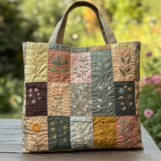 Meadow Path Quilted Tote Bag NCU0DK9419
