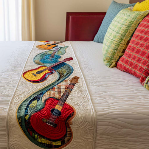 Melody Strings Quilted Bed Runner NCU0PT9490