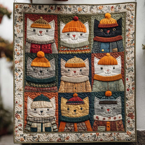 Meow Garden Quilted Blanket NCU0NT9214