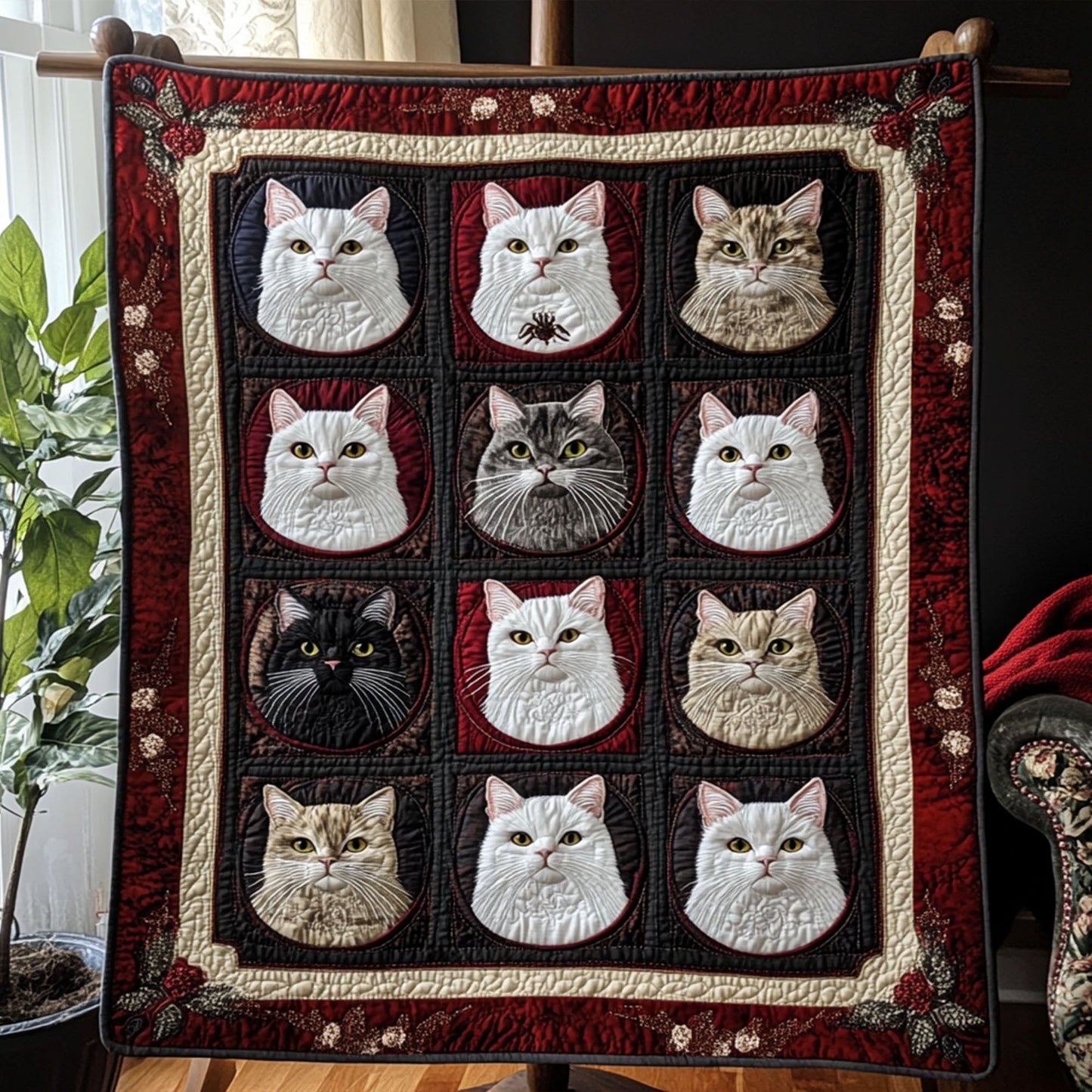 Meow Moods Quilted Blanket NCU0PT7358