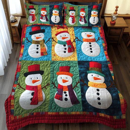 Merry And Bright 3-Piece Quilted Bedding Set NCU0PD749
