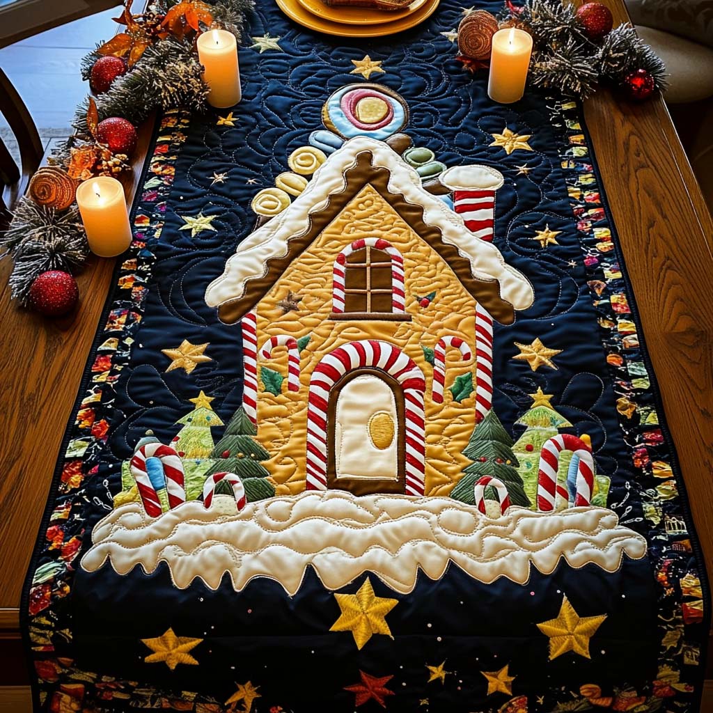 Merry Bright Quilted Table Runner NCU0NT667 – Vantique