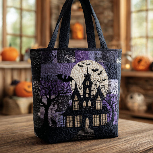 Midnight Haunt Quilted Tote Bag NCU0PT8817