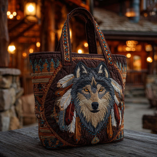 Midnight Howl Quilted Tote Bag NCU0TV159