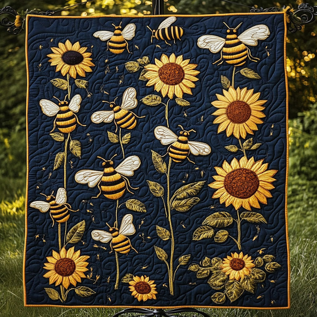 Rusted Sun Quilted Blanket NCU0NNT2772