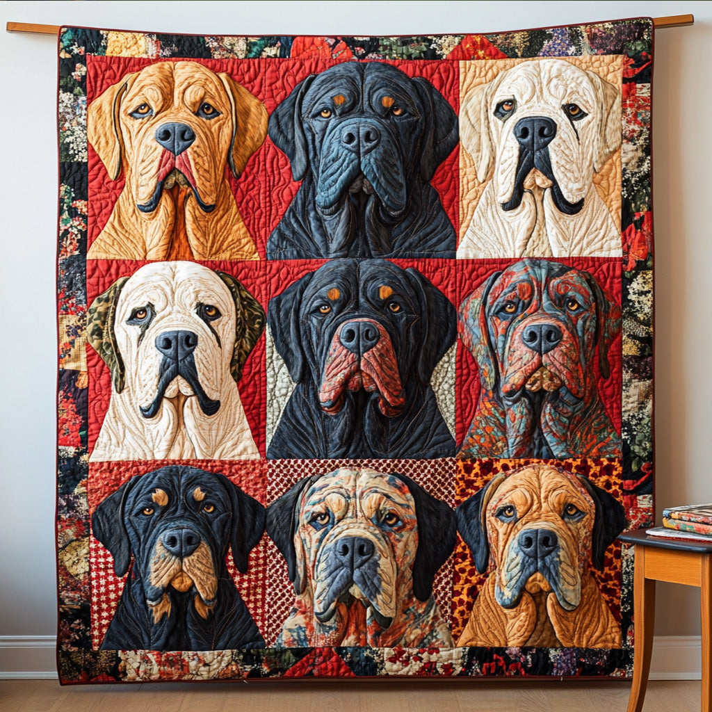 Mistletoe Mutt Quilted Blanket NCU0VH528