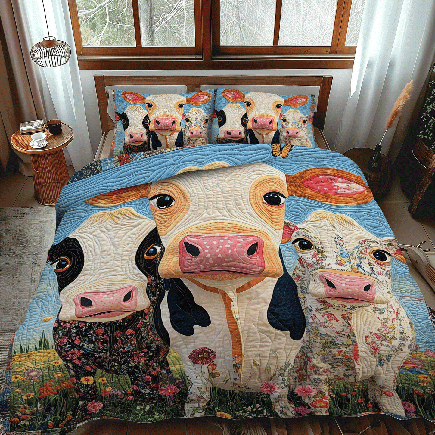 Milkmaid's Marvel 3-Piece Quilted Bedding Set NCU0TH1379