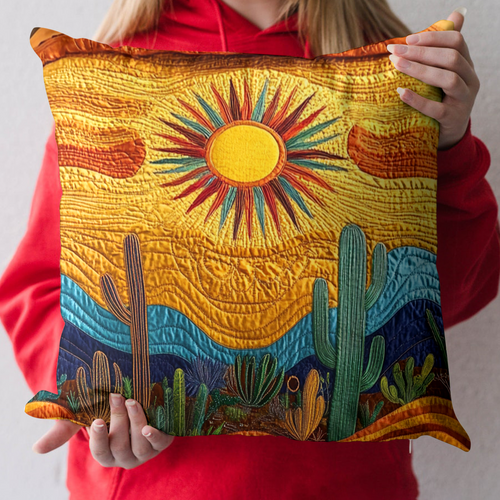 Wild West Glow Quilted Pillow Case NCU0VH3393