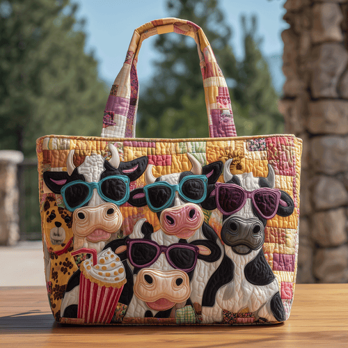 Moo Crew Quilted Tote Bag NCU0TH2742