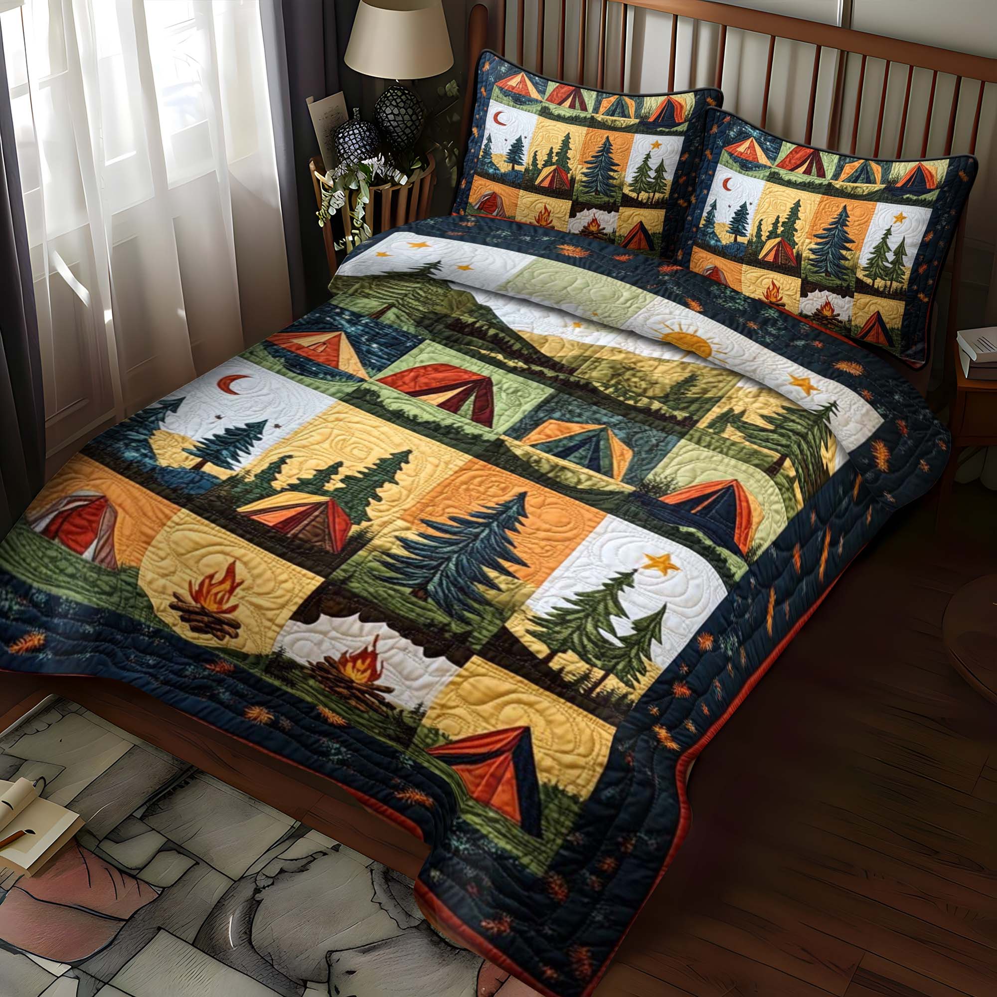 Tribal Escape 3-Piece Quilted Bedding Set NCU0PVL090 main image 0