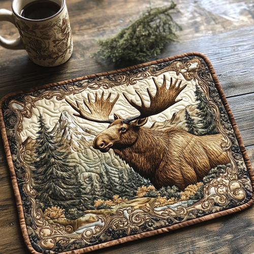 Moose Charm Quilted Place Mat NCU0DV2893