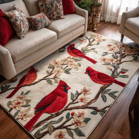Morning Cardinal Area Rug NCU0NT10464