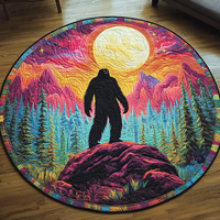 Mountain Mystery Quilted Round Mat NCU0DV3238