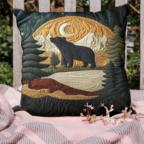 Mountain Bear Quilted Pillow Case NCU0DK9826