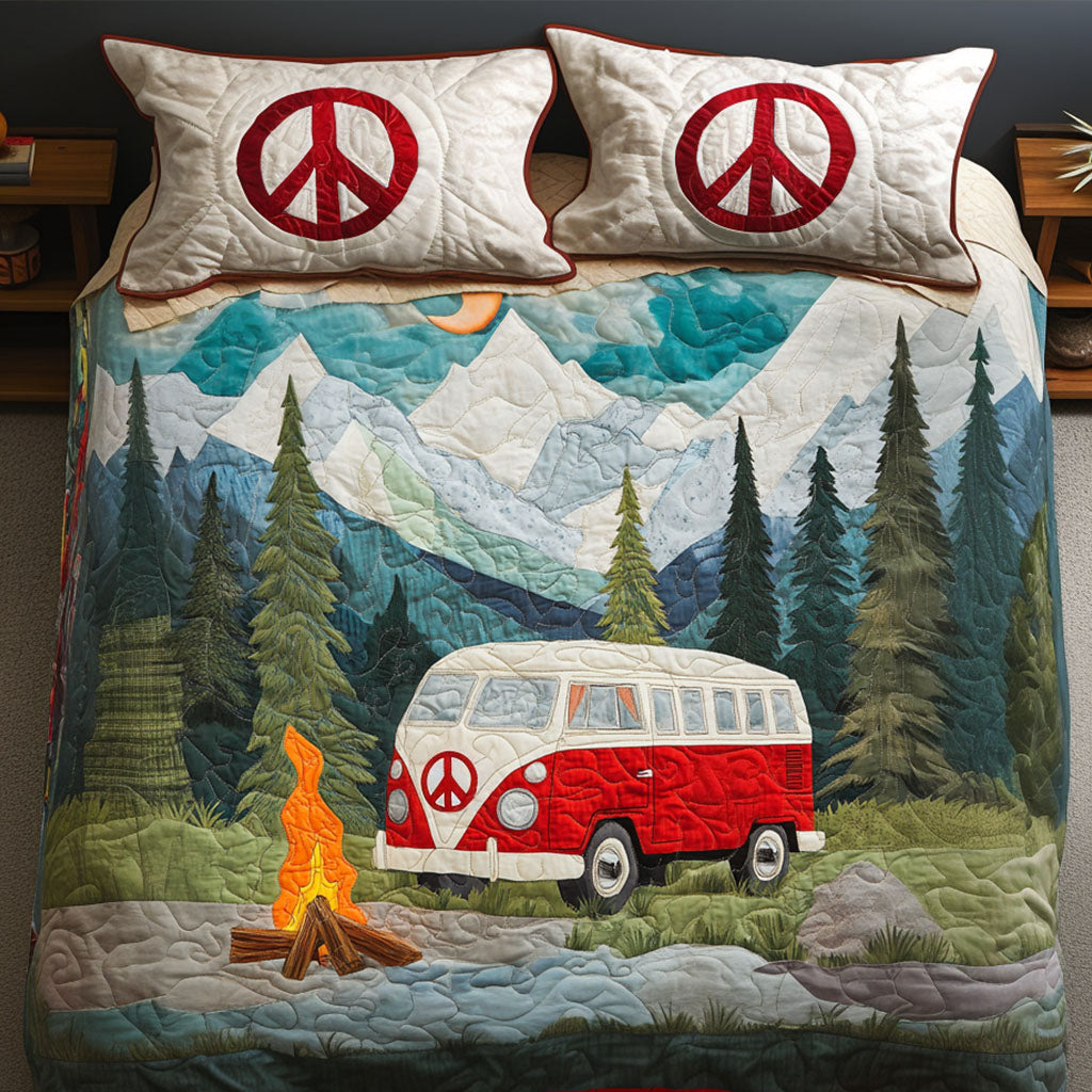 Bernese Mountain Retreat Quilted Blanket NCU0PT1808 main image 1