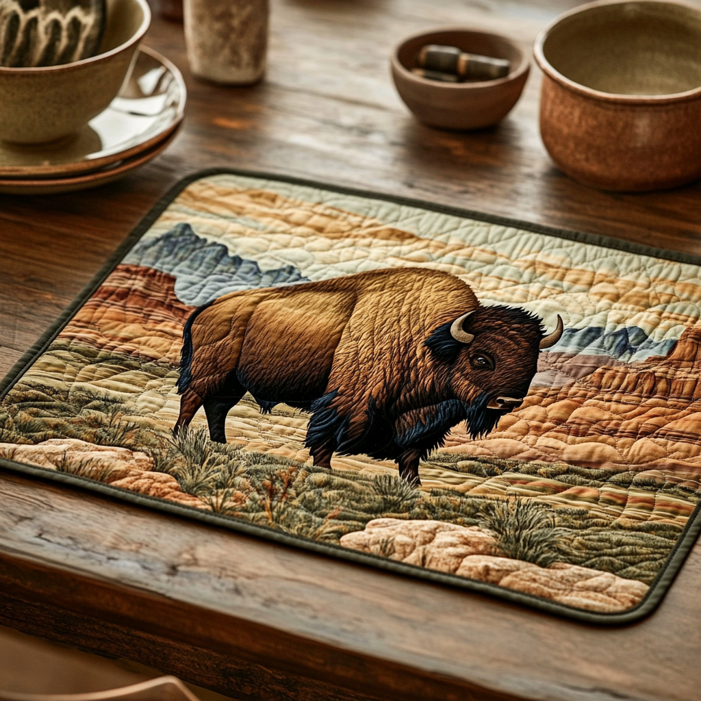 Mountain Roam Quilted Place Mat NCU0VH5233