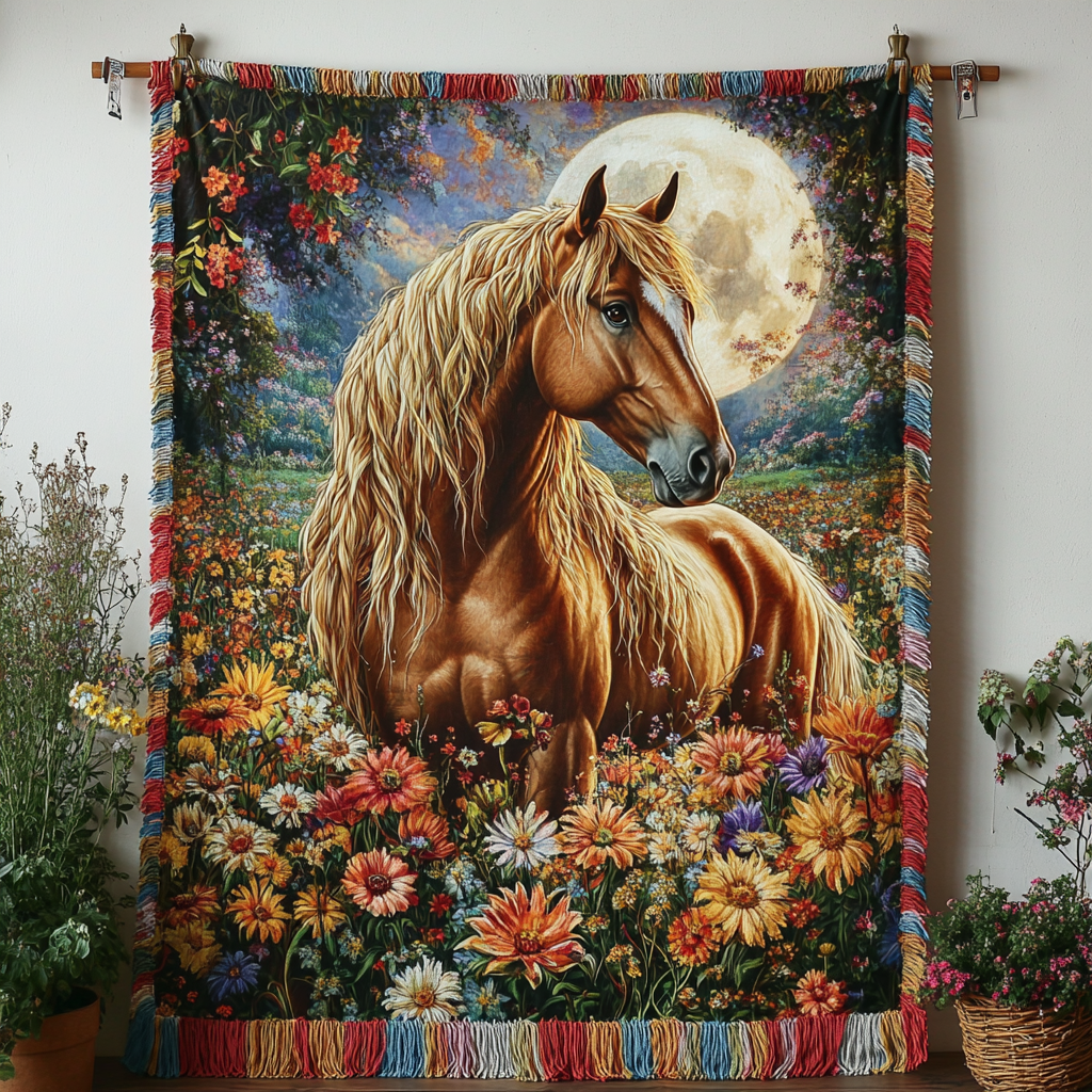Mystic Mustang Woven Sofa Blanket NCU0DV3893