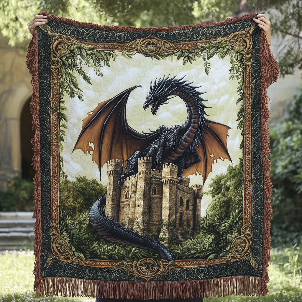 Mystic Wyvern Woven Sofa Blanket NCU0DV3787